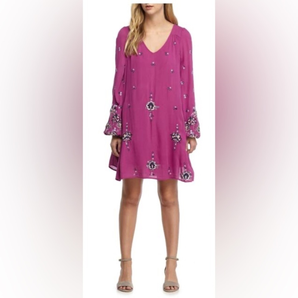 Free People Embroidered Tunic Dress
